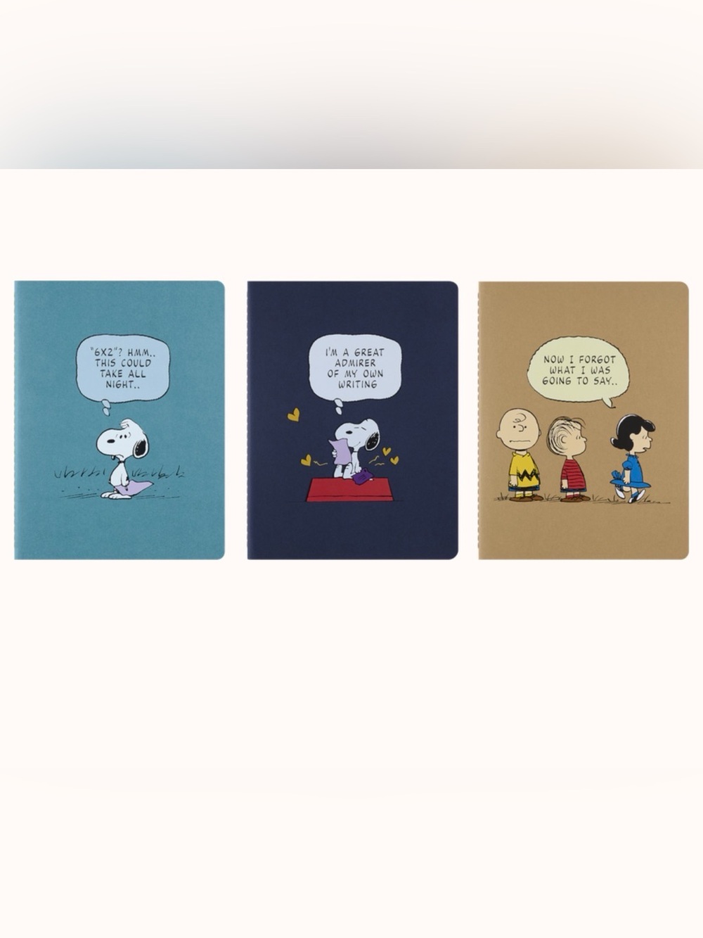 Moleskine Peanuts 3-Journal Set